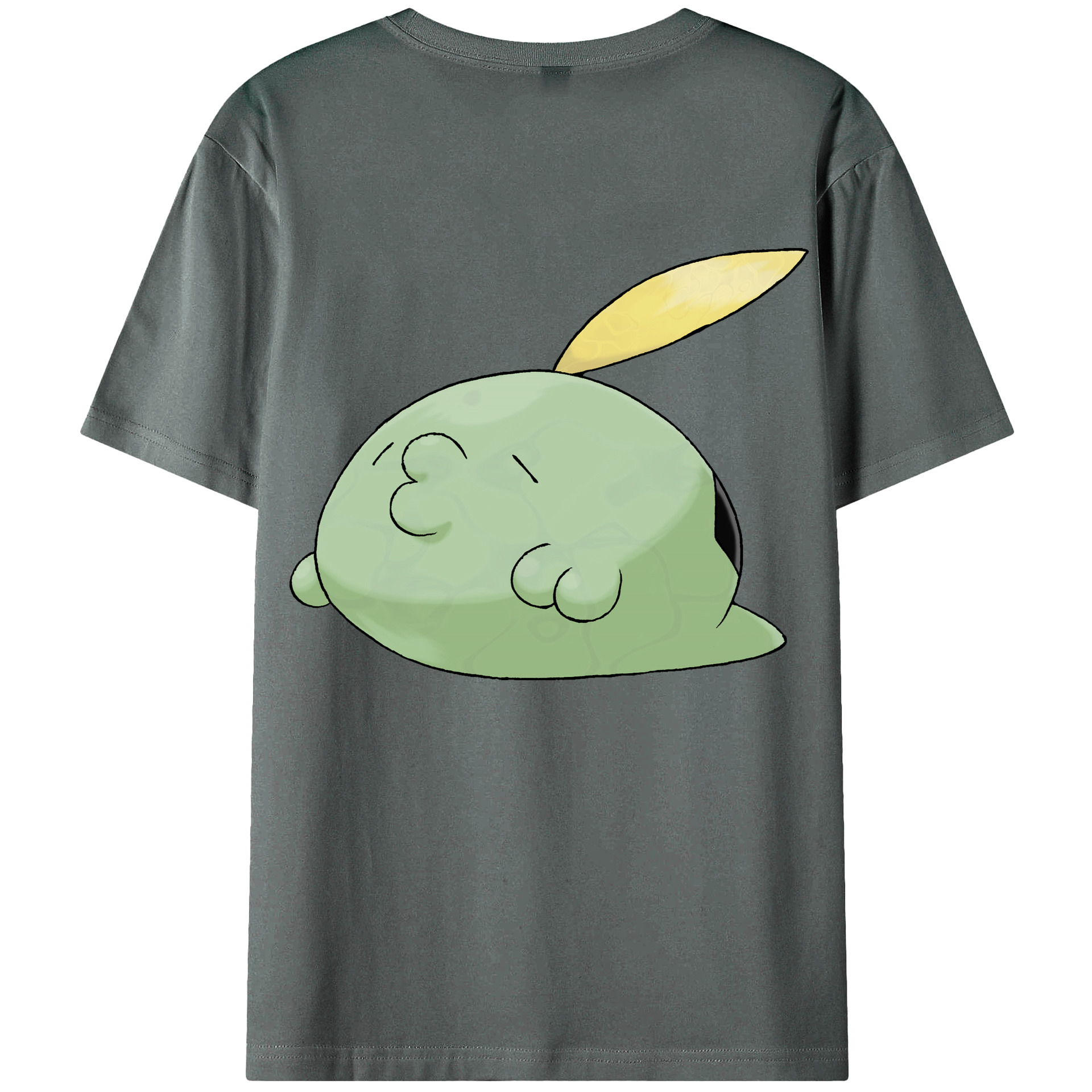 （画像用） ポケットモンスター Pokémon 綿100％ メンズ半袖Tシャツ（バックプリント） 通気性